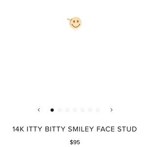Zoe Chicco - 14K ITTY BITTY SMILEY FACE STUD 🙂